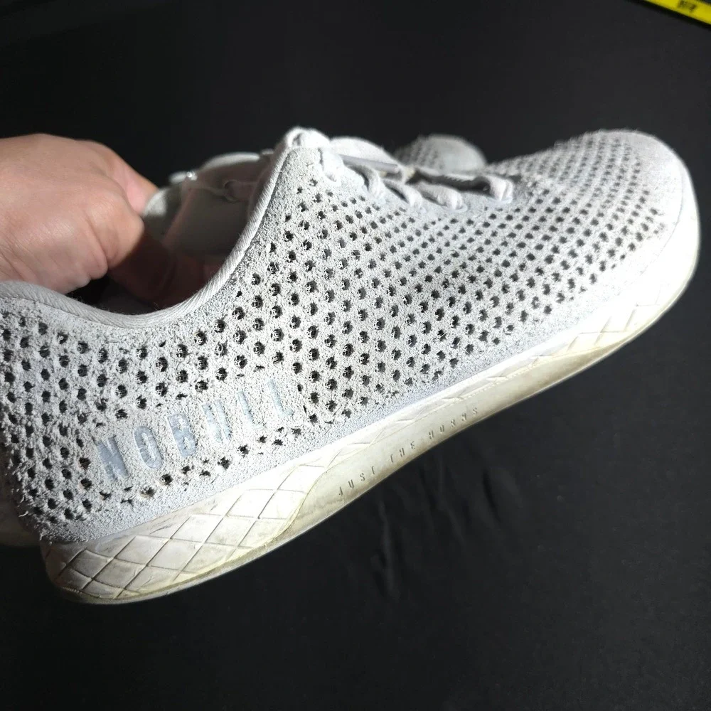 NOBULL Training Shoes Mens 11 White Mesh Athletic Crossfit Gym Sneakers Hybrid